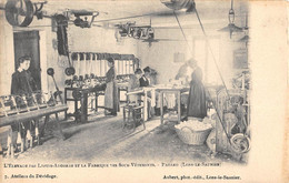 CPA 39 LONS LE SAUNIER L'ELEVAGE DES LAPINS ANGORAS ET LA FABRIQUE DES SOUS VENTEMENTS PATARD ATELIER DU DEVIDAGE - Lons Le Saunier