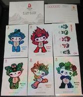 China 2008 Beijing Olympic Mascots FUWA Pre-stamped Postcards（Hologram） - Winter 2022: Peking