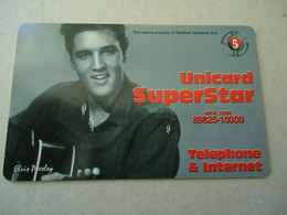 GREECE  PREPAID   USED   CARDS  PRESLEY  ELVIS  MUSICS  2 SCAN - Musique