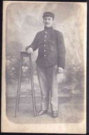 DEBUT 1900 CARTE PHOTO MONTEE -  SOLDAT - Ancianas (antes De 1900)