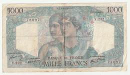 France - 1000 Francs - Minerve Et Hercule Du 7-3-1946 - N° V.232  78097  (très Bon état) - 1 000 F 1945-1950 ''Minerve Et Hercule''