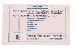 Buvard COMPTOIR GENERAL DES COPMTEURS Amenagement Tableaux De Bords Automobiles Boudre Tulle - Automobil