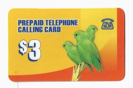 SURINAM PREPAID TELESUR 3$ OISEAU PERRUCHE - Surinam