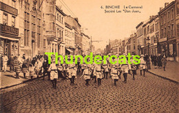 CPA BINCHE LE CARNAVAL SOCIETE LES DON JUAN - Binche