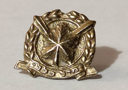 ISRAEL - Small Old Military IDF ZAHAL Pin Cap Badge Judaica Jew Jews Jewish Judaika Beret Insignia - Sonstige & Ohne Zuordnung