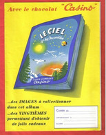 Collection CASINO - PROTEGE CAHIER - Saint Etienne  - Le CIEL Et Ses MERVEILLES - Chocolat Casino - Protège-cahiers