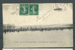 N° 5104 - Revue De Vincennes - La Charge De L'Infanterie  ( Petit Défaut à Signaler Sur Bord Du Haut ) - Obf 2051 - Maniobras