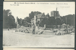 N°  828 - La Grande Guerre 1914/15 - En Champagne - Suippes - Place De La Mairie - Obf 2052 - Guerra 1914-18