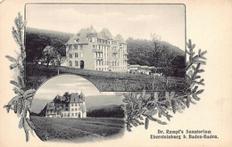 Ebersteinburg Baden-Baden (BW) - Dr. Rumpf's Sanatorium - Verlag Wilhelm Th. Schmidt, Baden-Baden - Baden-Baden