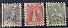 Suisse 1917  N°154/56 *TB Cote 45€ - Neufs