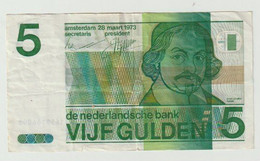 Banknote 5 Gulden 1973 Nederland-the Netherlands Vondel - 5 Florín Holandés (gulden)