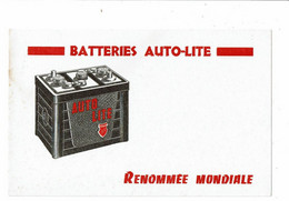 Buvard Batterie AUTO LITE Auto-lite Renommée Mondiale Automobile - Automobile