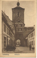 67 -  Lauterbourg -  Lauterburg - Mitteltor ***CPA Animée*** - Carte Période Allemande En FM Pour Paris - - Lauterbourg