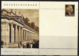 Cecoslovacchia/Czechoslovakia/Tchécoslovaquie: Intero, Stationery, Entier, Le Terme, The Spa, Les Thermes - Thermalisme