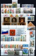 Russland/Russia 2001 Kompletter Jahrgang/Complete Year - 72 Marken/Stamps + 7 Blocks/SS **/MNH - Annate Complete