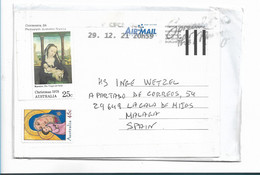 Aus368 / AUSTRALIEN - Madonna Marken Auf Brief Von 2021 - Storia Postale