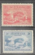 Australia  1932   Sc#130-1  2p & 3p Sydney Bridge MNH  2016 Scott Value $18.50 - Neufs