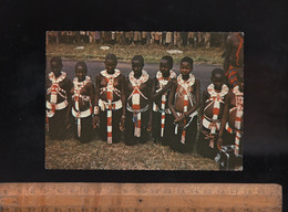 KENYA Africa : WAKAMBA Girls In Dancing Costume Nude Breast / Jeune Filles Wakamaba En Tenue De Danse Seins Nus - Kenya