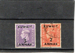 KOWEÏT  1948-50  Y.T. N° George  VI  Surchargé  Oblitéré - Kuwait
