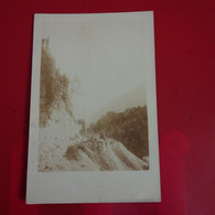 CARTE PHOTO LIEU A IDENTIFIER DILIGENCE MONTAGNE TRAVAUX - To Identify