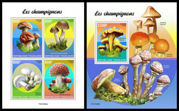 TOGO 2021 - Mushrooms, M/S + S/S. Official Issue [TG210404] - Hongos