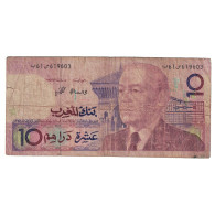 Billet, Maroc, 10 Dirhams, KM:63a, B+ - Morocco