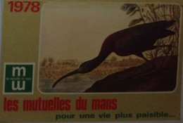 Petit Calendrier De Poche 1978 Les Mutuelles Du Mans Oiseau - Saint Herblain Loire Atlantique - Klein Formaat: 1971-80