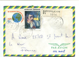 GABON Libreville CTD 1979  - Affranchissement Sur Lettre Recommandée -  Art / Peinture / Gauguin / Lèpre - Impresionismo