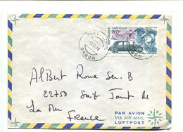 GABON Port Gentil 1978  - Affranchissement Seul Sur Lettre Par Avion -  Automobile / Citroën - Gabon