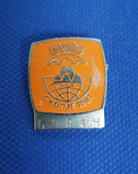 Participant COMPETITOR Pin Badge World Wrestling Championship Free Style Skopje Skoplje  Yugoslavia 1981 81 FILA - Lotta