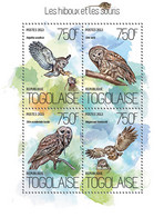 2013 TOGO MNH. OWLS AND MICE   |  Yvert&Tellier Code: 3645-3648  |  Michel Code: 5421-5424 - Togo (1960-...)