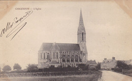 44. CARQUEFOU. CPA. L'EGLISE. ANNEE 1903 + TEXTE - Carquefou