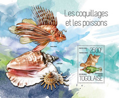 2013 TOGO MNH. SHELLS AND FISH    |  Yvert&Tellier Code: 782  |  Michel Code: 5405 / Bl.902 - Togo (1960-...)