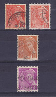 TIMBRE FRANCE N° 408/408a/409/410 OBLITERE - Used Stamps