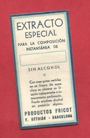 EXTRACTO ESPECIAL ETIQUETTE PARFUMERIE PARFUM  PERFUMERY LABEL PERFUME ETIKETT PARFÜMERIE ETICHETTA PROFUMERIA PROFUMO - Etiquettes