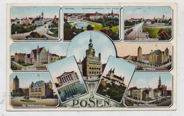 POSEN - Posen Stadt, Rathaus, Neues Theater, Dom.................. - Posen