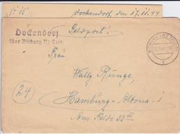 Feldpost 2 Weltkrieg Landpost Stempel Dockendorf ü Bitburg Bz Trier Bf 1944 - Lettres & Documents