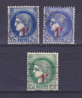 TIMBRE FRANCE N° 486/487/488 OBLITERE - Used Stamps