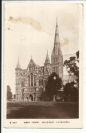 SALISBURY , Cathedral , West Front , 1913 - Salisbury