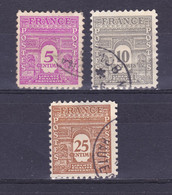 TIMBRE FRANCE N° 620.621.622 OBLITERE - 1944-45 Arc De Triomphe