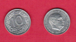 SPAIN   10 CENTIMOS 1959 (KM # 790) #6476 - 10 Centiemen