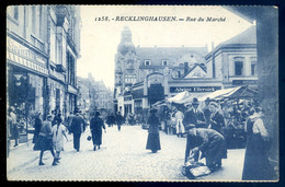 Cpa Allemagne -- Recklinghausen  -- Rue Du Marché   JA22-52 - Recklinghausen