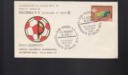 2022_PC5 Piacenza 1975 Campionato Di Calcio Football Serie B - 1971-80: Marcophilia