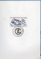 Occasional Promotional PostmarkJunior Exhibition Of Postage Stamps Strakonice 1961 - Motorfietsen