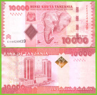 TANZANIA 10000 SHILLINGS 2015  P-44b  UNC - Tanzania
