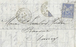 1877 Facture Banque HOLLARD & Cie / Pont-à-Mousson 54 / Pour Jambois Husson à Nancy - Banque & Assurance
