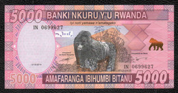 5000 RWANDA Gorille - Ruanda-Urundi