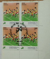 Kabaddi, Sports, Asian Games, Block Of 4 Stamps,, India, - Oblitérés