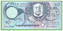 TONGA 10 PA'ANGA 1995   P-34a  UNC - Tonga