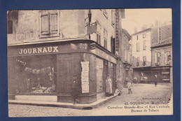 CPA [07] Ardèche > Tournon Commerce Shop Devanture Magasin Circulé Bureau De Tabac - Tournon